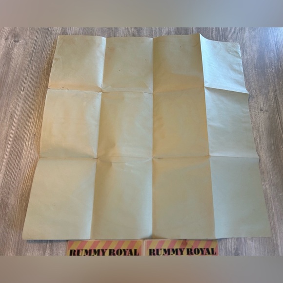 Vintage 1937 RUMMY ROYAL Table Card Game Sheet WHITMAN 2944 *Read Description* - Picture 10 of 10